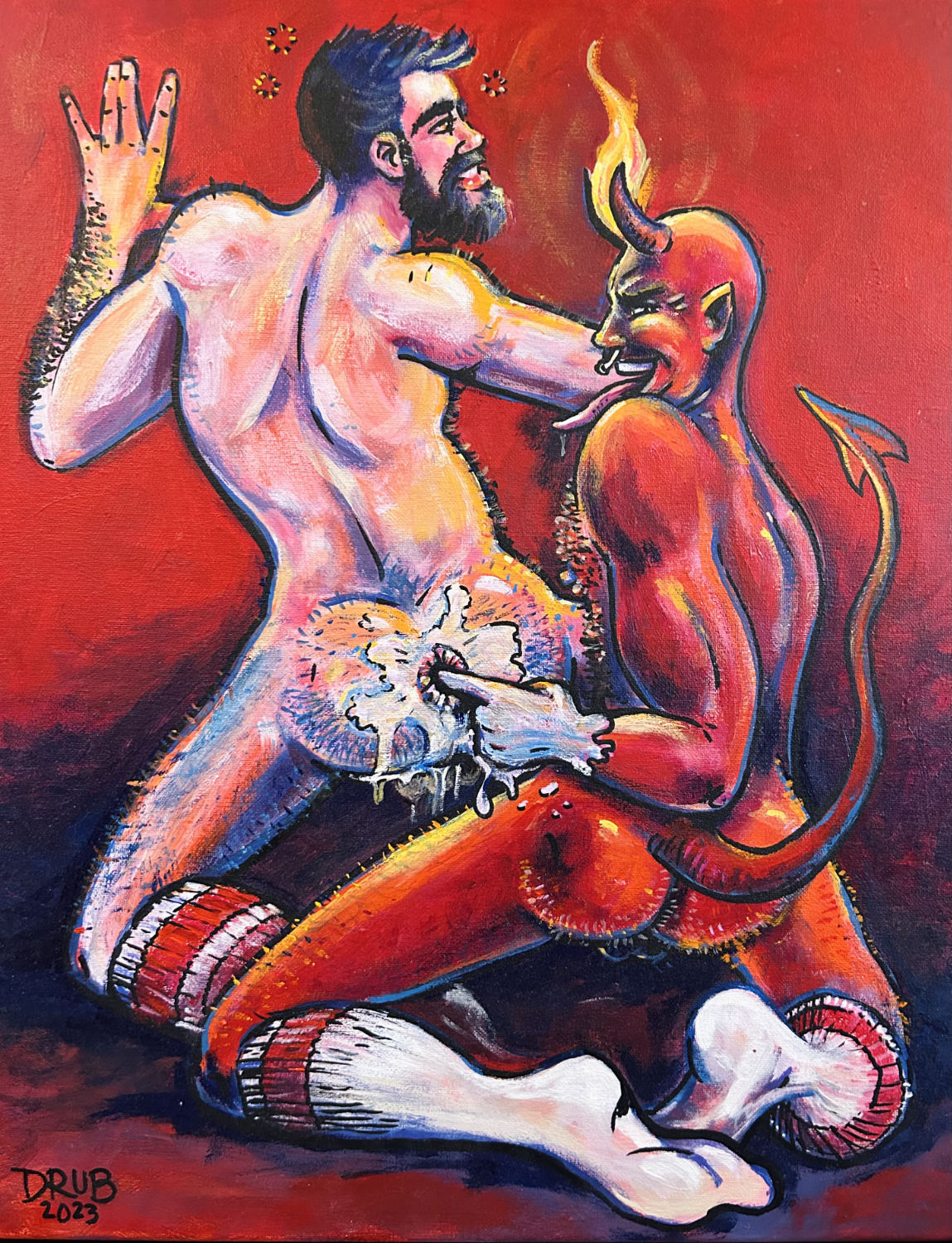 Gapekeeper - an erotic painting by Drub